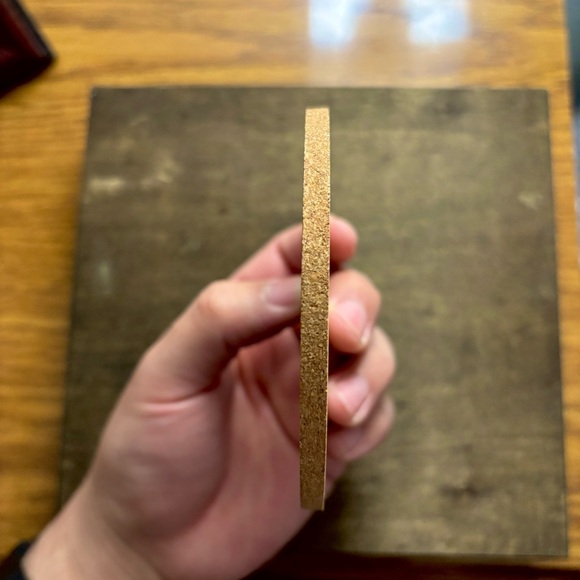 American Water Spaniel Face Laser Engraved Cork Coaster #3 - Picture 5 of 5